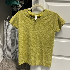 Athleta Yellow Pattern Athletic Top